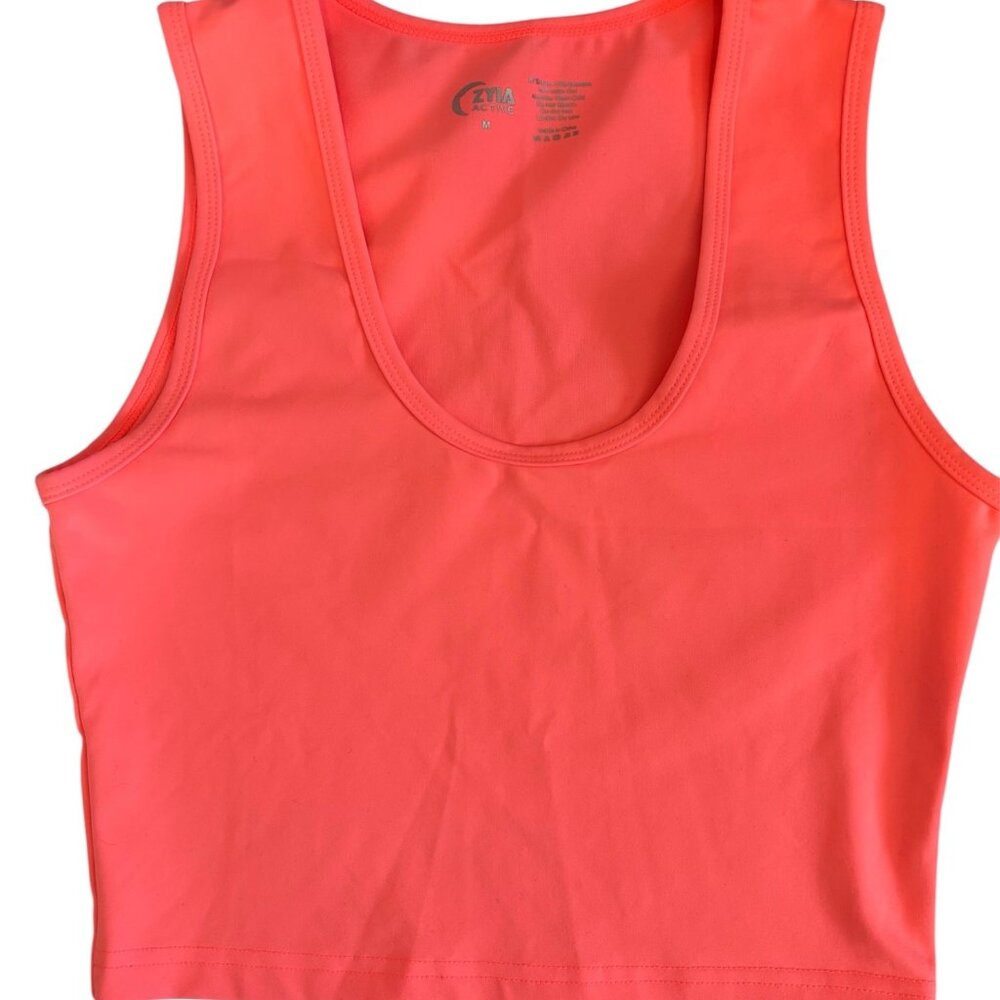 Zyia Active Sportswear Exercise Casual Top Flamingo Pink Size Medium